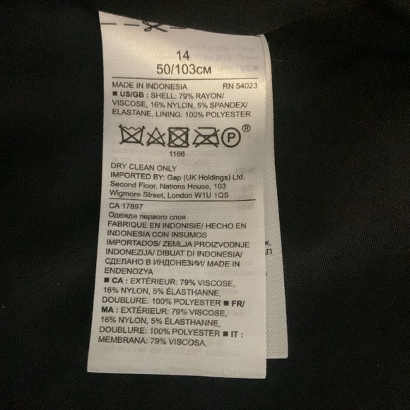 Banana Republic Size 14 Black Shirt with Cutout Detail & Pockets - Picture 7 of 7